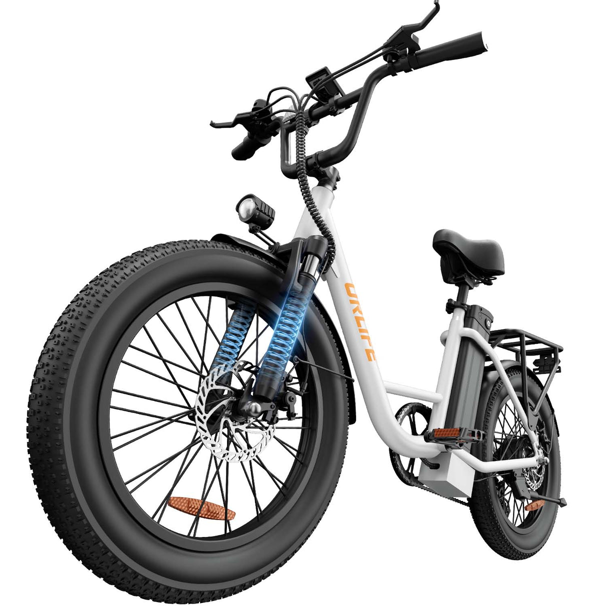 URLIFE E20 20" Step Through Electric Bike 250W Motor 48V 13Ah Battery