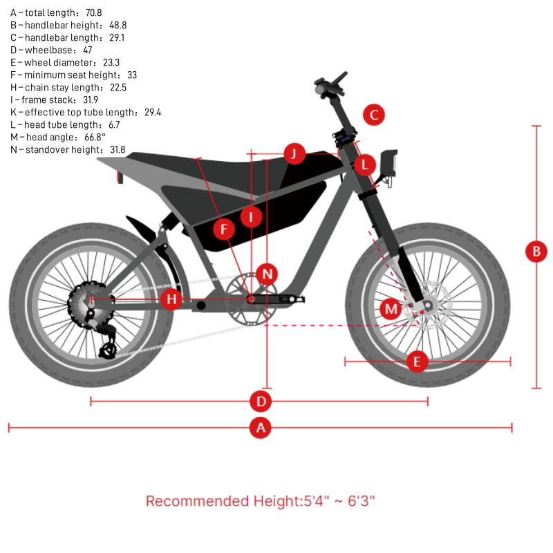 HIMIWAY C5 20" Off-Road Electric Bike 750W Motor 48V 20Ah Battery