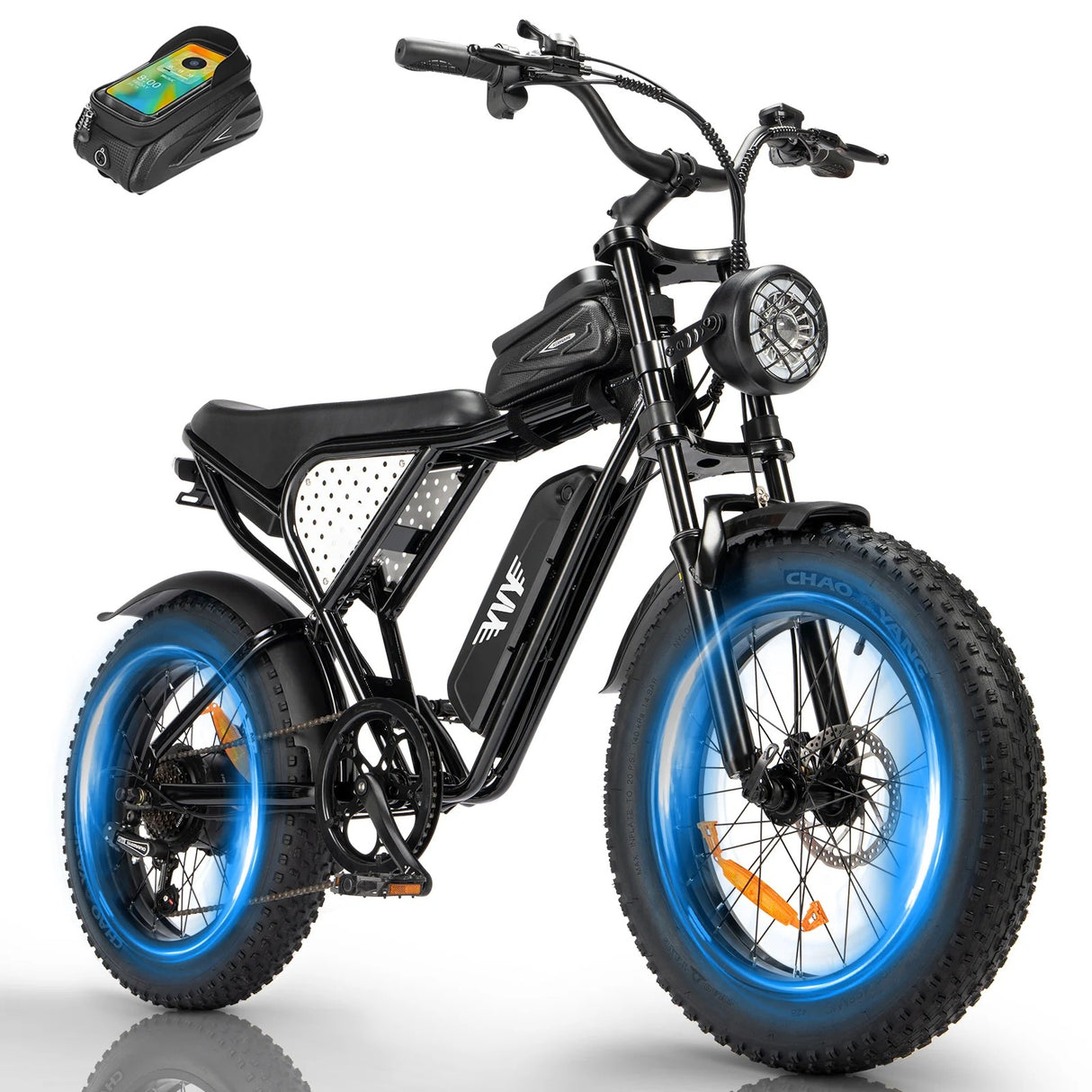 YVY C20Lite(Q20 Lite)20" Fat Tires Electric Bike 500W Motor 48V 15Ah Battery