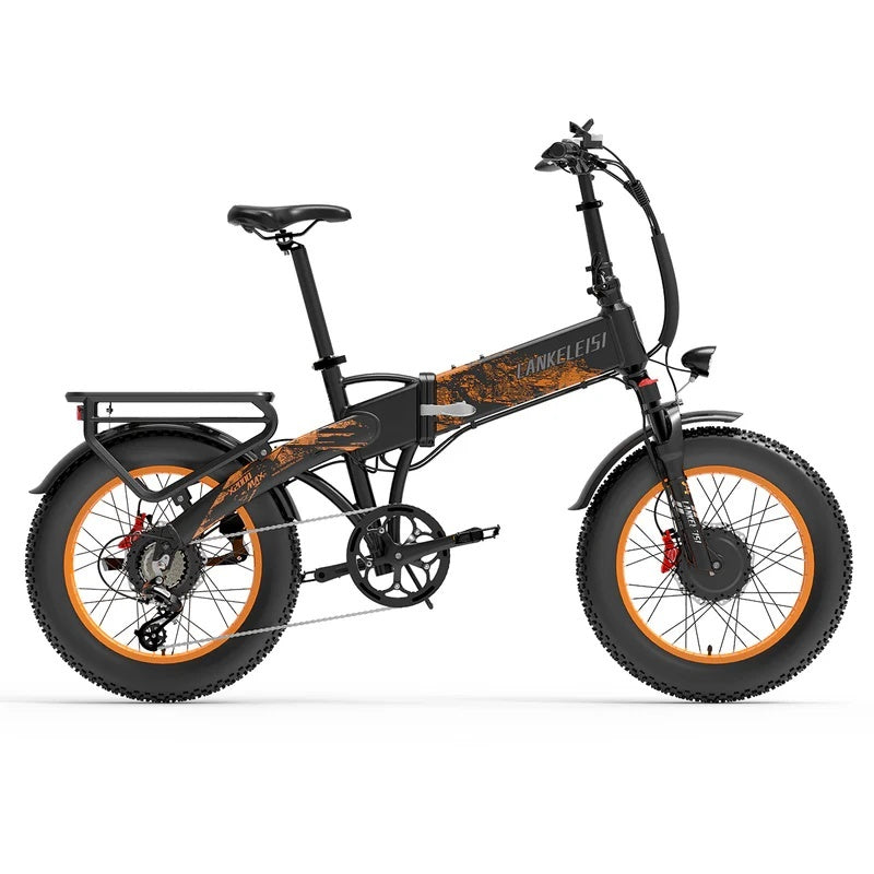 LANKELEISI X2000 MAX 20" Foldable Electric Bike 1000W*2 Dual Motor 2000W 48V 20Ah Battery