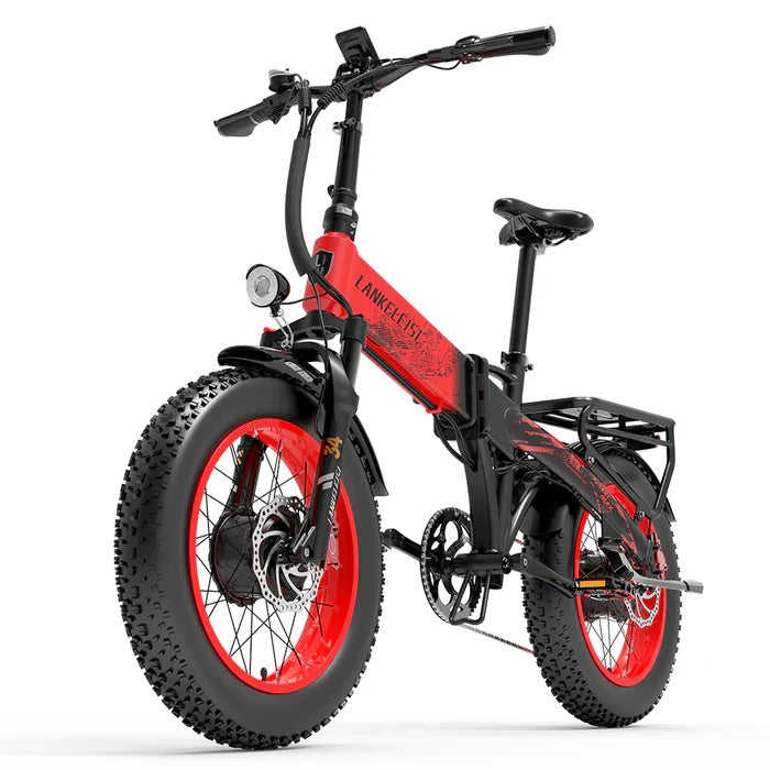 LANKELEISI X2000 MAX 20" Foldable Electric Bike 1000W*2 Dual Motor 2000W 48V 20Ah Battery