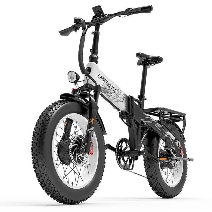LANKELEISI X2000 MAX 20" Foldable Electric Bike 1000W*2 Dual Motor 2000W 48V 20Ah Battery