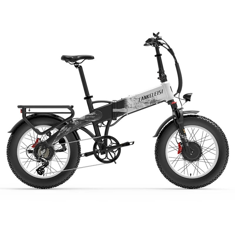 LANKELEISI X2000 MAX 20" Foldable Electric Bike 1000W*2 Dual Motor 2000W 48V 20Ah Battery