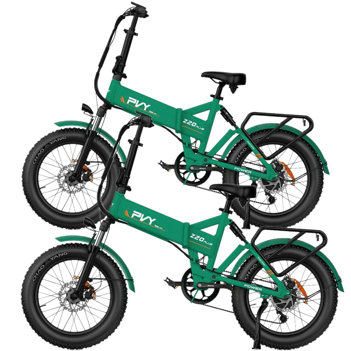PVY Z20 Plus Fat Tire Electric Folding  Bike 1000W Motor Combo