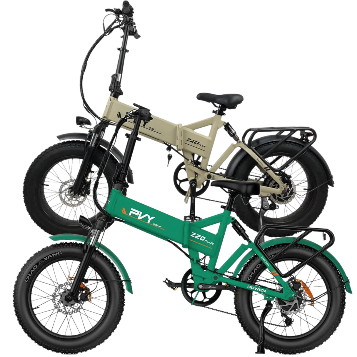 PVY Z20 Plus Fat Tire Electric Folding  Bike 1000W Motor Combo
