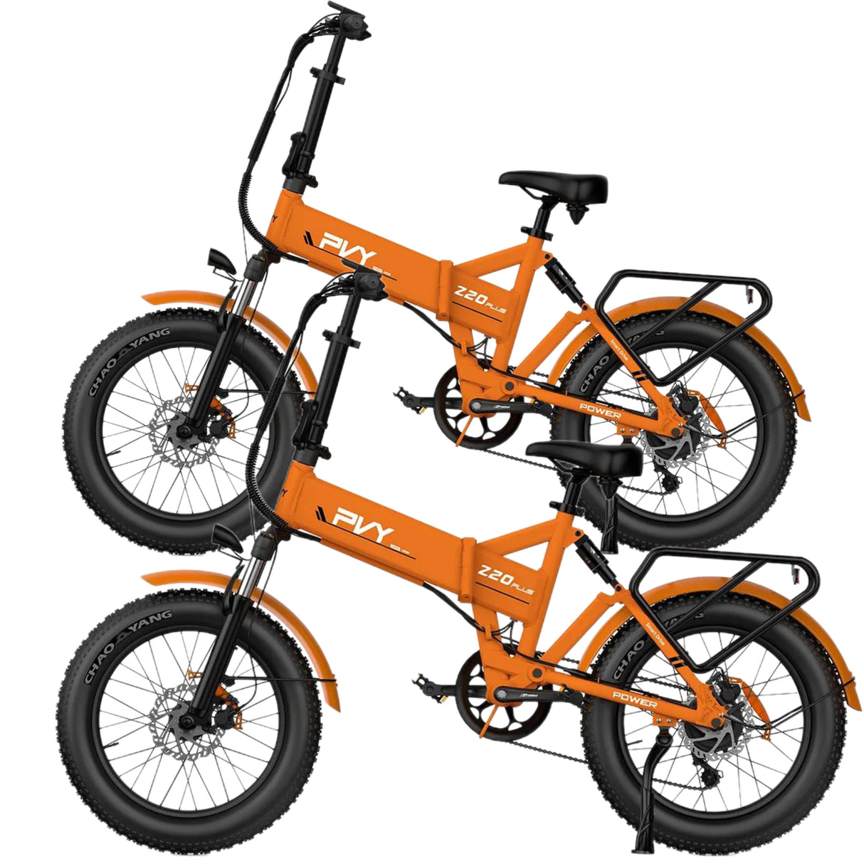 PVY Z20 Plus Fat Tire Electric Folding  Bike 1000W Motor Combo