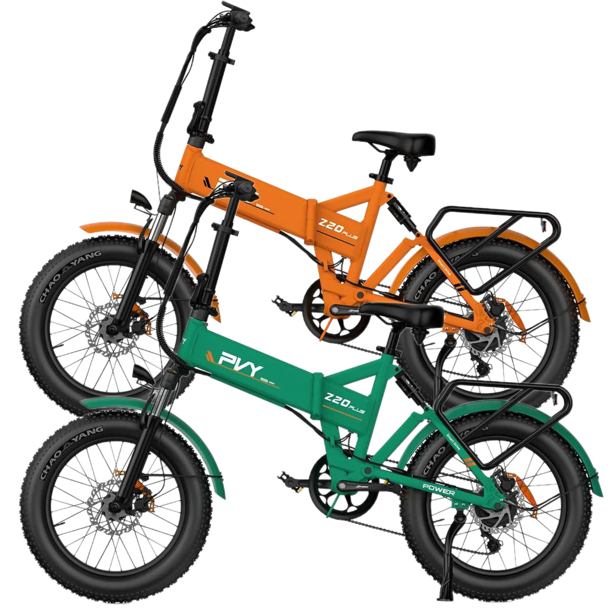 PVY Z20 Plus Fat Tire Electric Folding  Bike 1000W Motor Combo