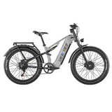 Vélo de montagne électrique SHENGMILO S600 26 pouces, double moteur 2000 W, batterie 48 V 17,5 Ah