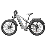 Vélo de montagne électrique SHENGMILO S600 26 pouces, double moteur 2000 W, batterie 48 V 17,5 Ah
