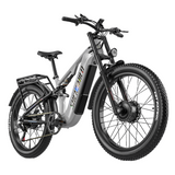 Vélo de montagne électrique SHENGMILO S600 26 pouces, double moteur 2000 W, batterie 48 V 17,5 Ah
