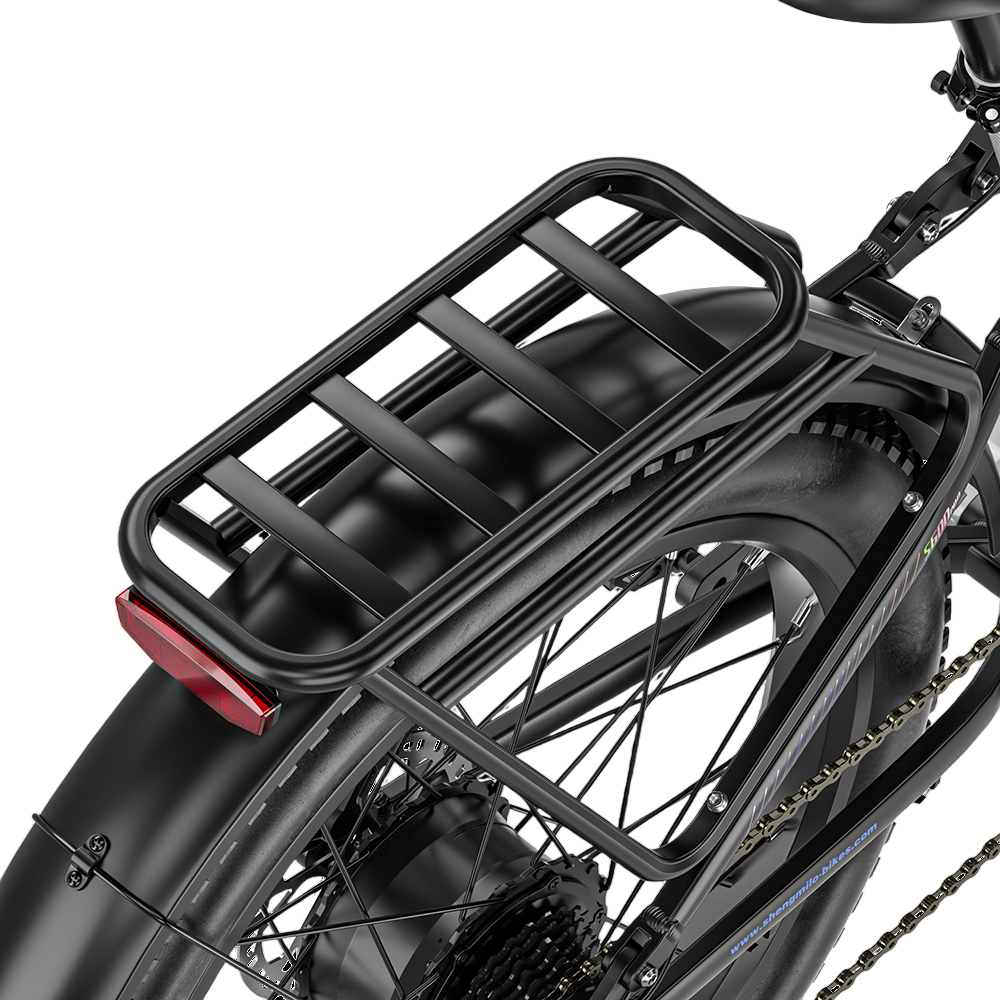 Vélo de montagne électrique SHENGMILO S600 26 pouces, double moteur 2000 W, batterie 48 V 17,5 Ah