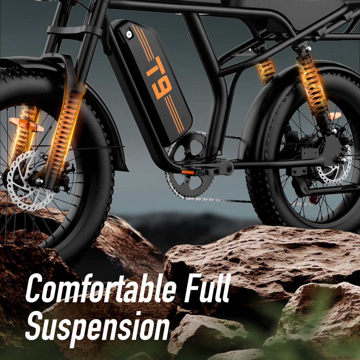 URLIFE T9 20" Off-Road Electric Bike 250W Motor 48V 15.6Ah Battery