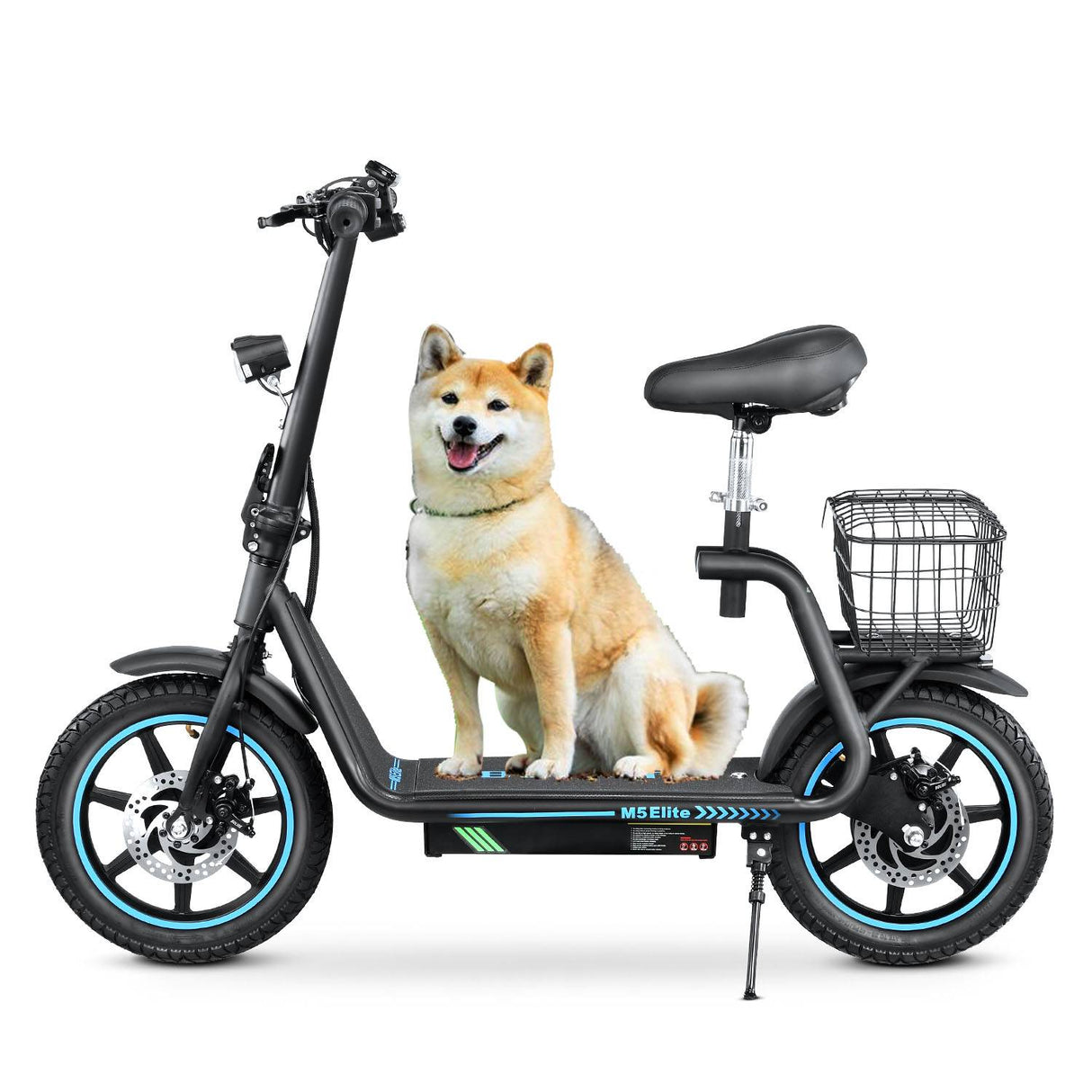 BOGIST M5 Elite 14" Electric Scooter 500W Motor 48V 13Ah Seat and Cargo Carrier