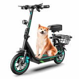 BOGIST M5 Pro 12" Electric Scooter 500W Motor 48V 13Ah Battery Seat and Cargo Carrier