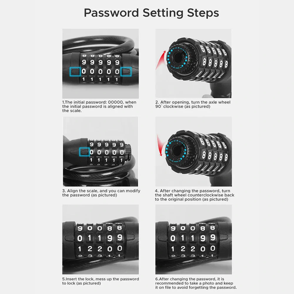 ENGWE Lock Electroplating Alloy Five-Digit Combination