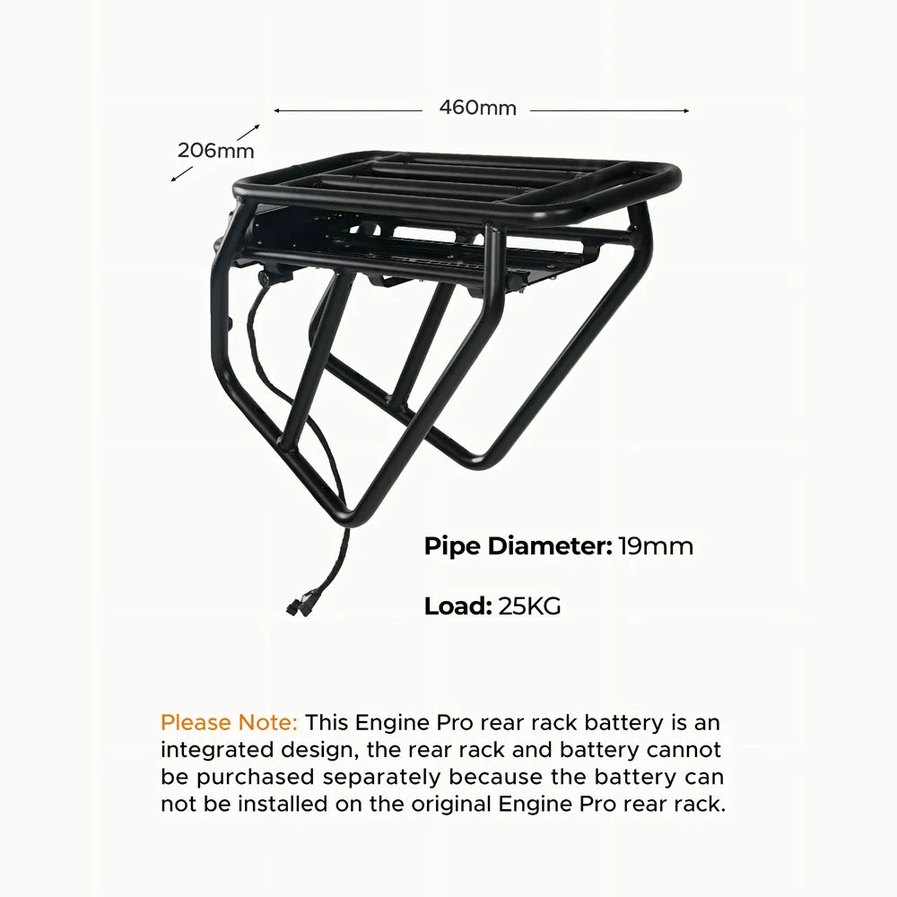 ENGWE Rear Rack + 48V 13Ah Rear Battery for Engine Pro / Engine X