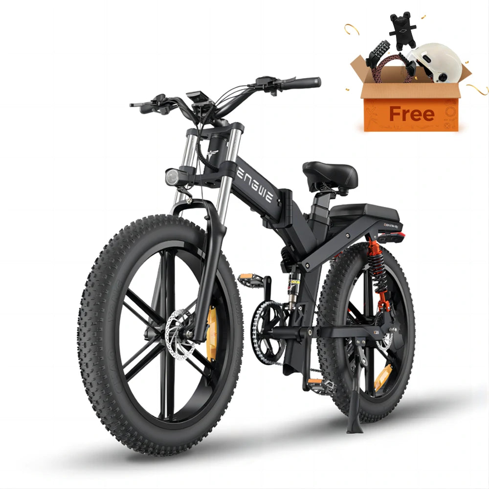 ENGWE X26 26 Fat Tire Folding Electric Bike MTB 1000W Motor 48V 29.2A UK GleeRide