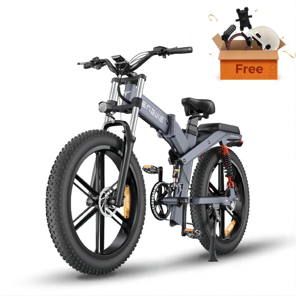 ENGWE X26 26 Fat Tire Folding Electric Bike MTB 1000W Motor 48V 29.2A UK GleeRide