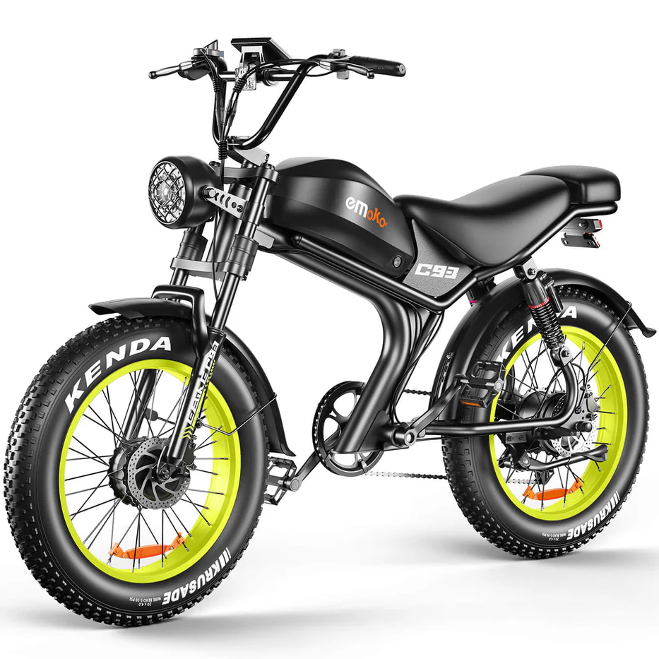 EMOKO C93 20" Fat Tire Electric Off-Road Bike 2*1000W Dual Motor 48V 23Ah Battery