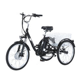 GOGOBEST GF100 24" Electric City Tricycle Cargo Ebike 350W Motor 36V 20Ah Battery