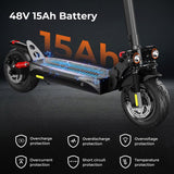 ISCOOTER IX4 10" Off-Road Electric Scooter with APP Control 800W Motor 48V 15Ah Battery