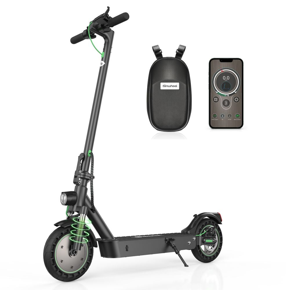 ISINWHEEL S9 Max 10" Folding Commuting Electric Scooter 500W Motor 42V 10Ah Battery