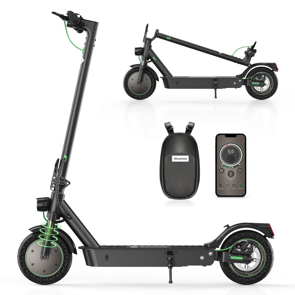 ISINWHEEL S9 Max 10" Folding Commuting Electric Scooter 500W Motor 42V 10Ah Battery