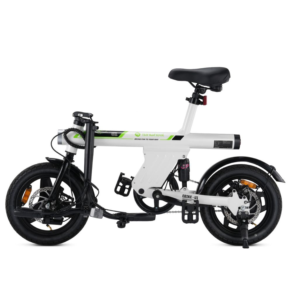 ISINWHEEL U1 14" Folding Electric Bike 500W Motor 36V 7.8Ah Battery