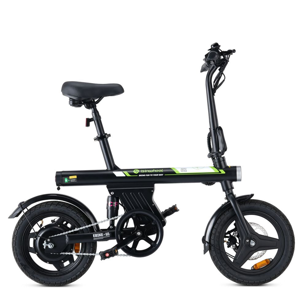 ISINWHEEL U1 14" Folding Electric Bike 500W Motor 36V 7.8Ah Battery