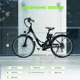 ISINWHEEL U2 26" Cruiser Commuting Electric Bike 500W Motor 36V 13Ah Battery