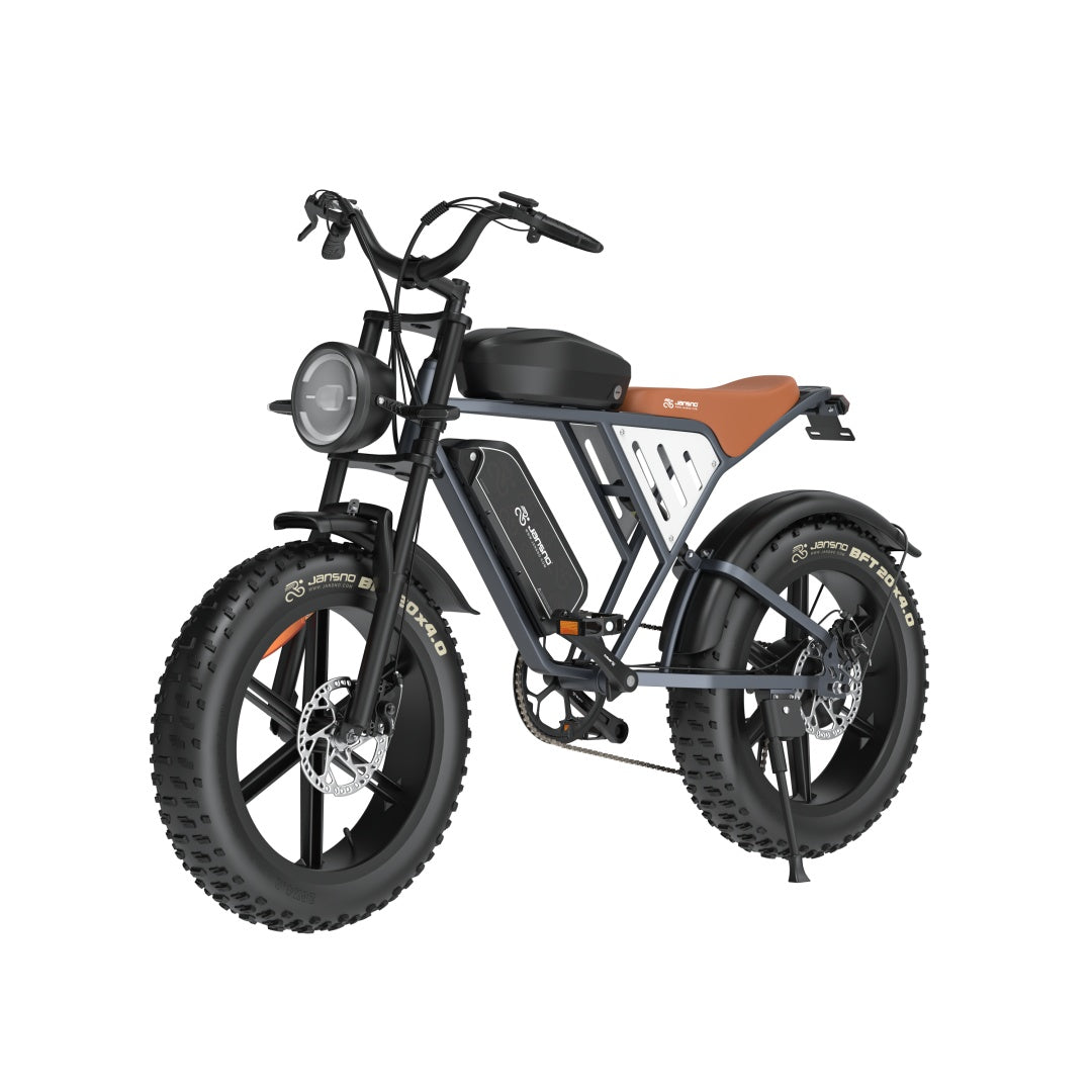 JANSNO X70GM 20" Fat Tires Electric Bikes 750W Motor 48V 14Ah+20Ah Dual Battery