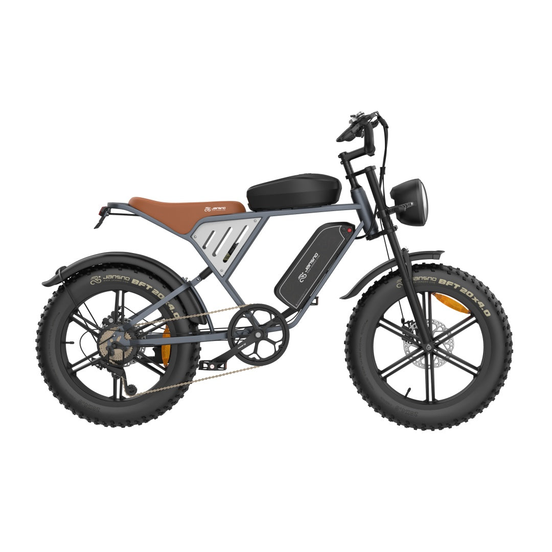 JANSNO X70GM 20" Fat Tires Electric Bikes 750W Motor 48V 14Ah+20Ah Dual Battery