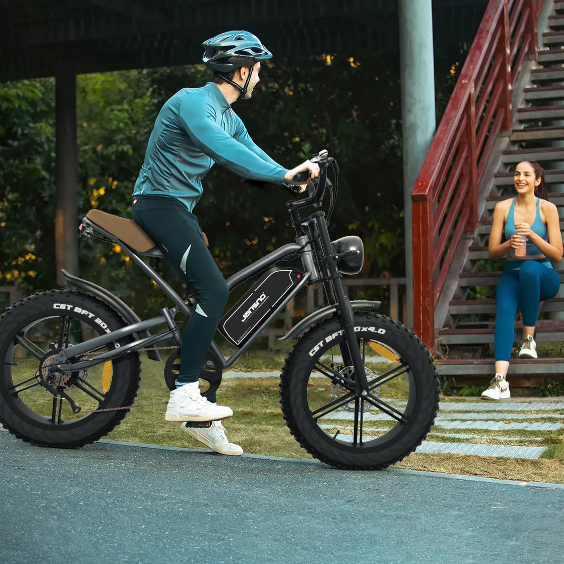JANSNO X50M-17 20" Fat Tires Electric Bikes 750W Motor 48V 17Ah Battery