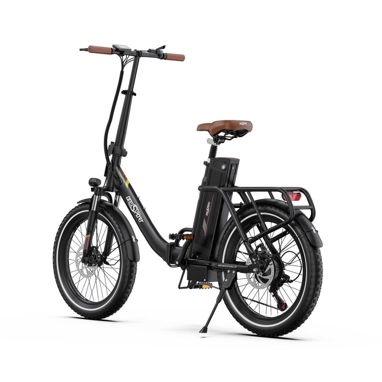 Vélo électrique pliant Onesport OT16-2 de 20 pouces, moteur 250 W, batterie 48 V 17 Ah, compatible avec l'application