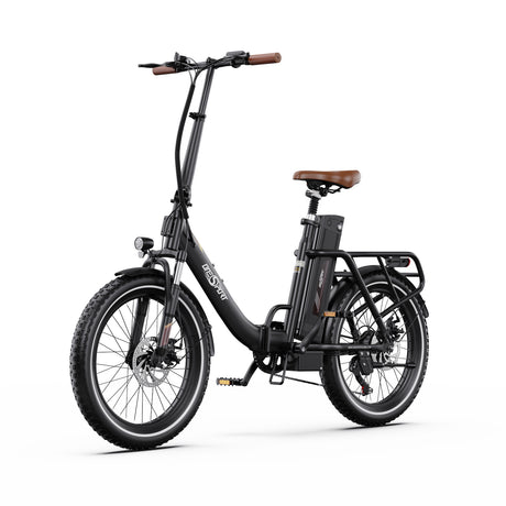 Vélo électrique pliant Onesport OT16-2 de 20 pouces, moteur 250 W, batterie 48 V 17 Ah, compatible avec l'application