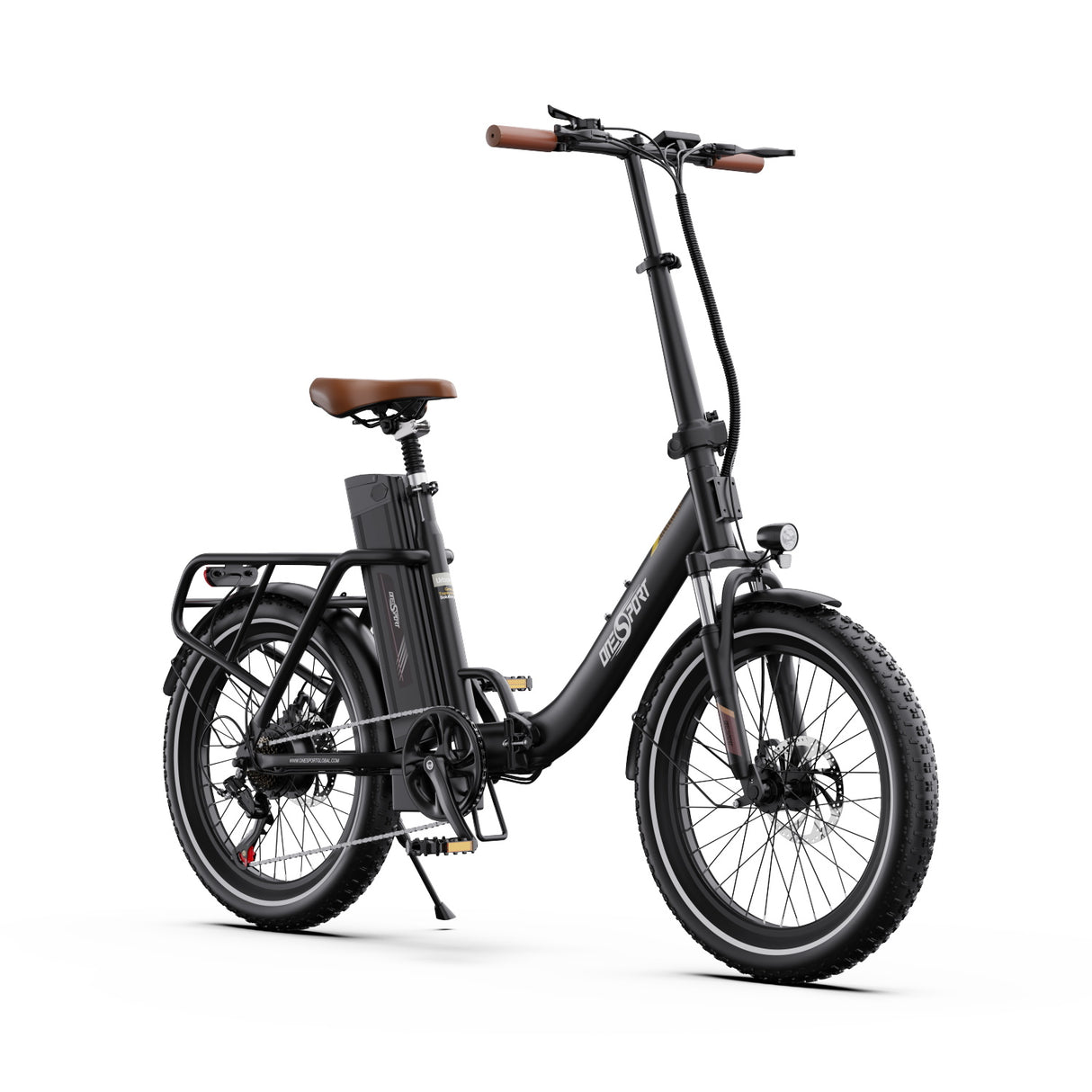 Vélo électrique pliant Onesport OT16-2 de 20 pouces, moteur 250 W, batterie 48 V 17 Ah, compatible avec l'application