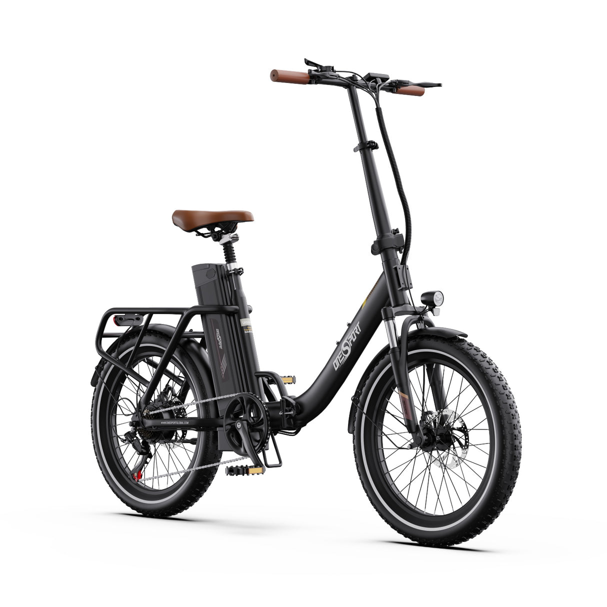 Vélo électrique pliant Onesport OT16-2 de 20 pouces, moteur 250 W, batterie 48 V 17 Ah, compatible avec l'application