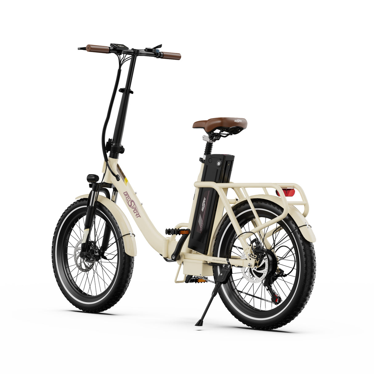 Vélo électrique pliant Onesport OT16-2 de 20 pouces, moteur 250 W, batterie 48 V 17 Ah, compatible avec l'application
