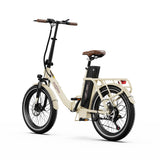 Vélo électrique pliant Onesport OT16-2 de 20 pouces, moteur 250 W, batterie 48 V 17 Ah, compatible avec l'application