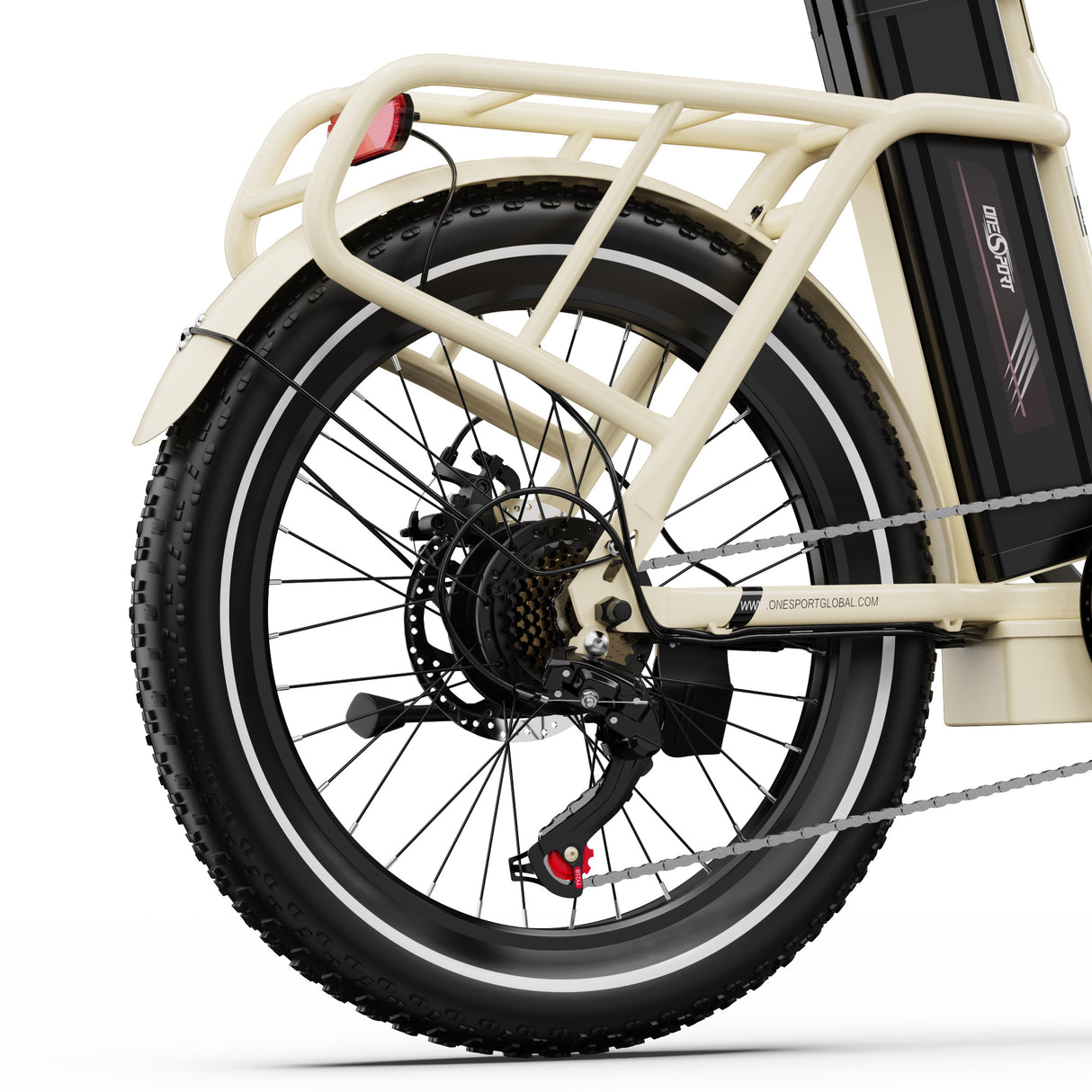 Vélo électrique pliant Onesport OT16-2 de 20 pouces, moteur 250 W, batterie 48 V 17 Ah, compatible avec l'application