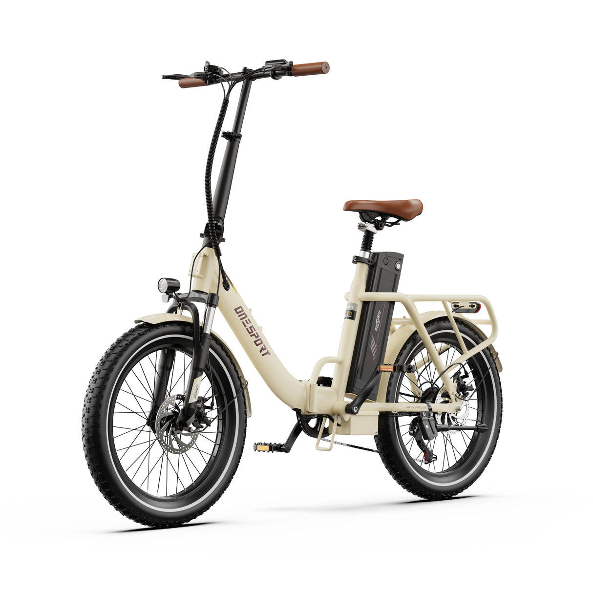 Vélo électrique pliant Onesport OT16-2 de 20 pouces, moteur 250 W, batterie 48 V 17 Ah, compatible avec l'application