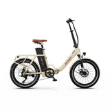 Vélo électrique pliant Onesport OT16-2 de 20 pouces, moteur 250 W, batterie 48 V 17 Ah, compatible avec l'application