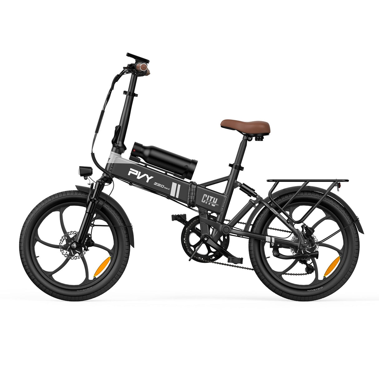 PVY Z20 Max 20" Electric Folding Bike 250W Motor 36V 15Ah+10.6Ah Dual Batteries