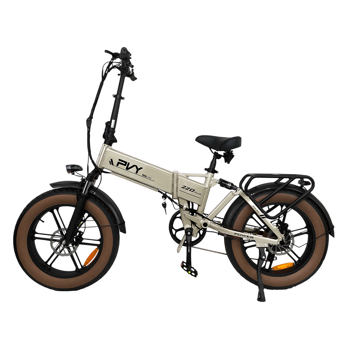PVY Z20 Plus 20" Fat Tire Electric Folding  Bike 1000W Motor 48V 16.5Ah Battery
