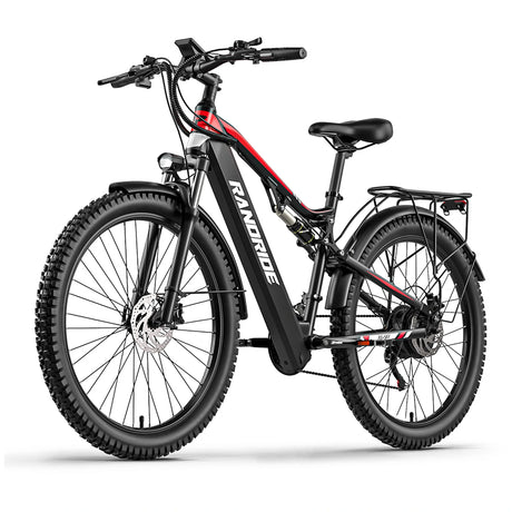 RANDRIDE YG90B 27.5" Electric Mountain Bike 1000W Motor 48V 17Ah Battery