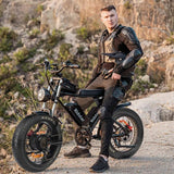 RIDSTAR Q20 Pro 20" Fat Tires Electric Bike 2*750W Motor 52V 40Ah Dual Battery