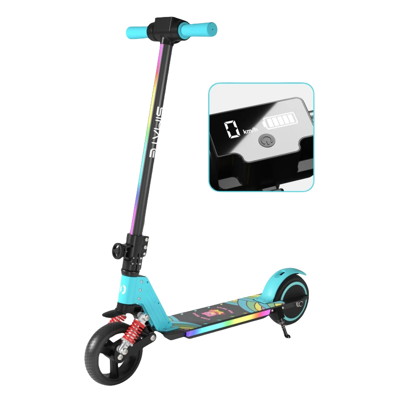 Simate S5 Kid's Flash Light Electric Scooter 130W Motor 24V 2.5Ah Battery