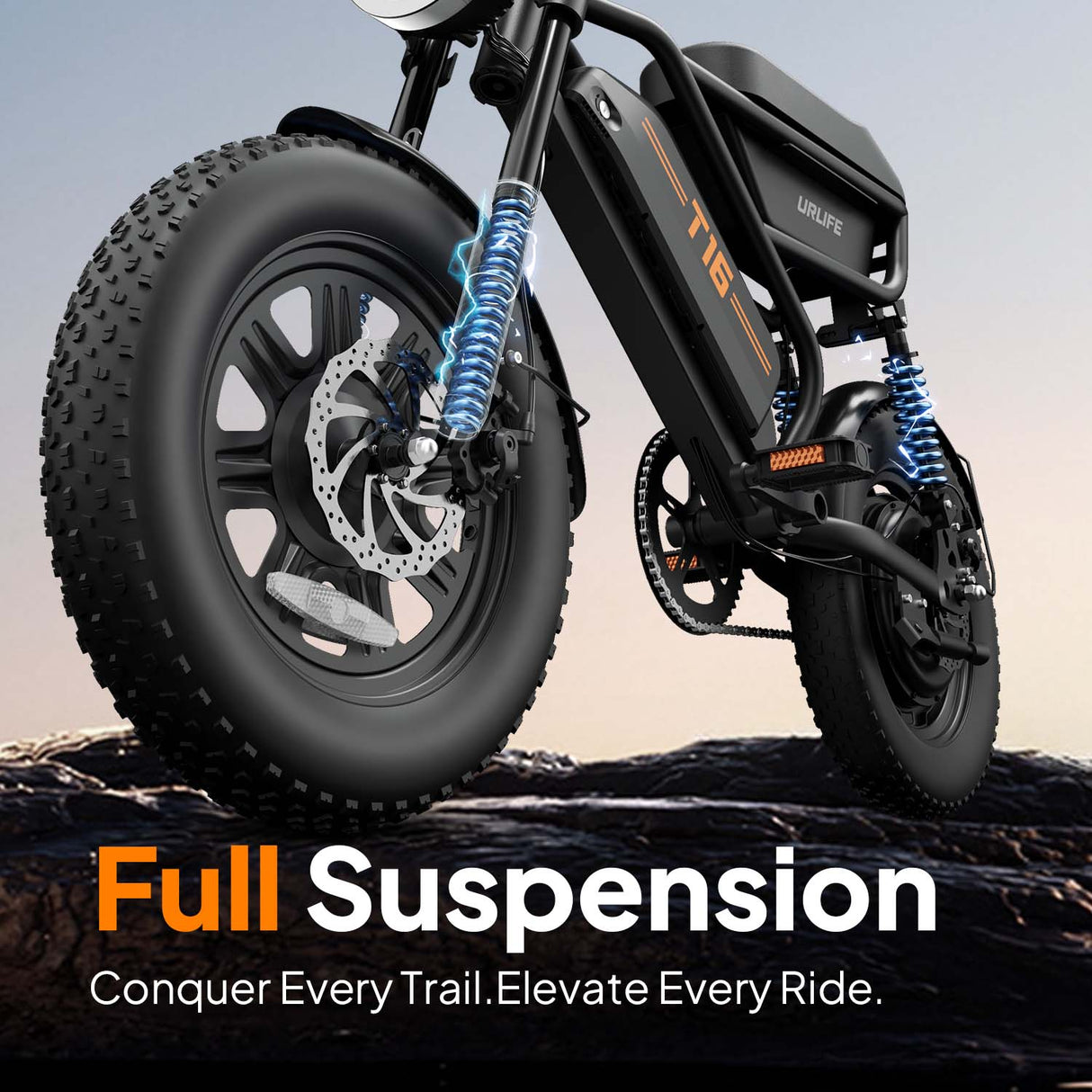 URLIFE T16 16" Off-Road E-Bike 250W Motor 48V 13Ah Battery