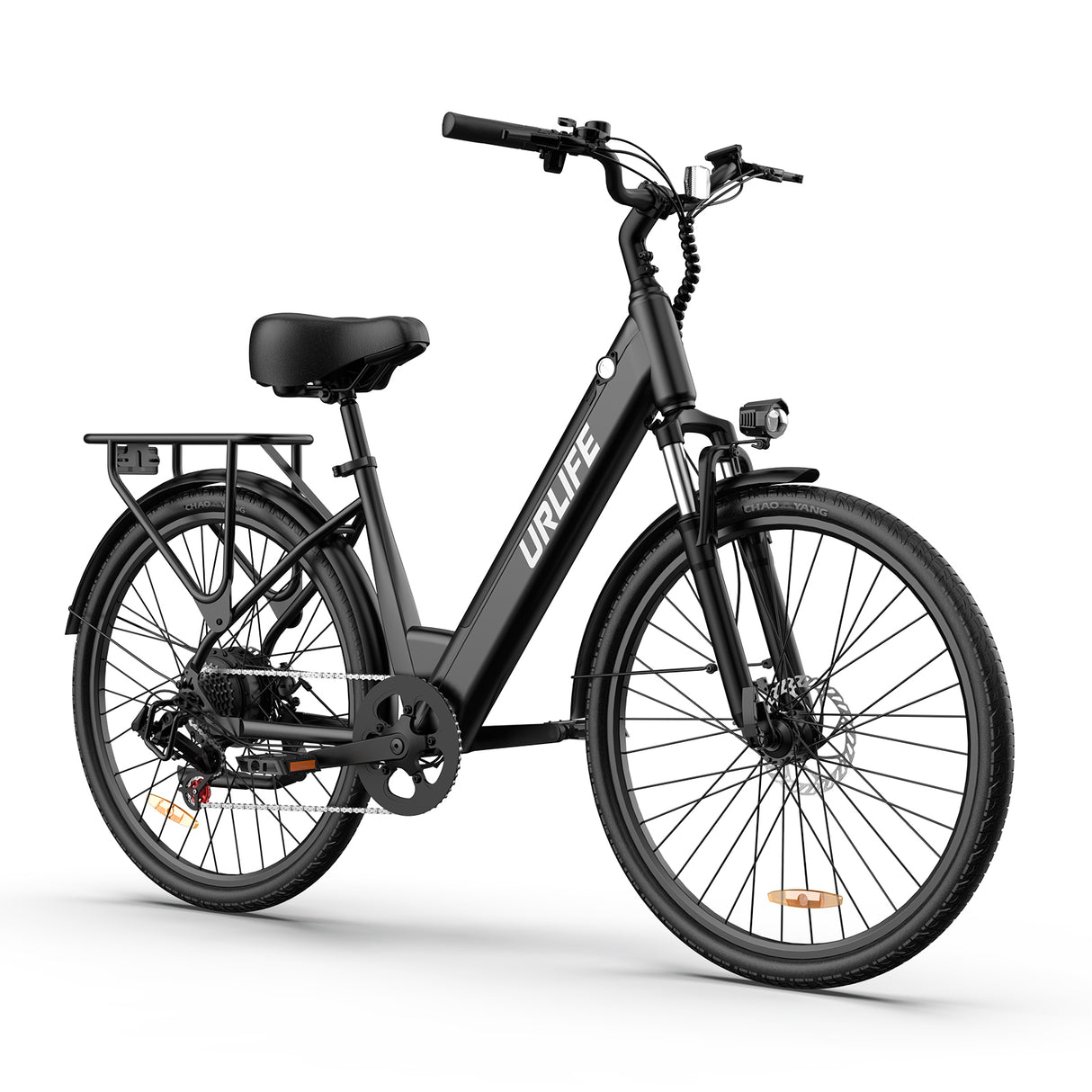 URLIFE E26 26" Step Through Electric Bike 250W Peak Motor 36V 13Ah Battery