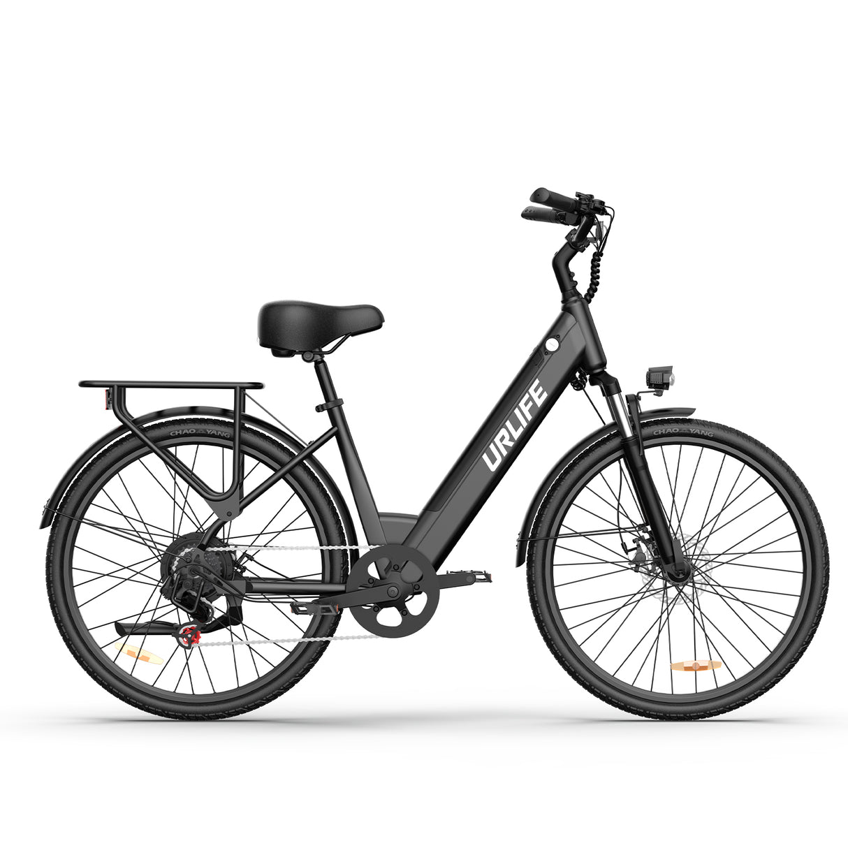 URLIFE E26 26" Step Through Electric Bike 250W Peak Motor 36V 13Ah Battery